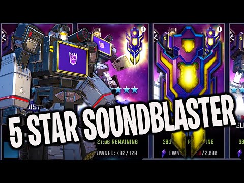 NEW 5 Star SOUNDBLASTER Crystal Opening! - Transformers: Forged To Fight