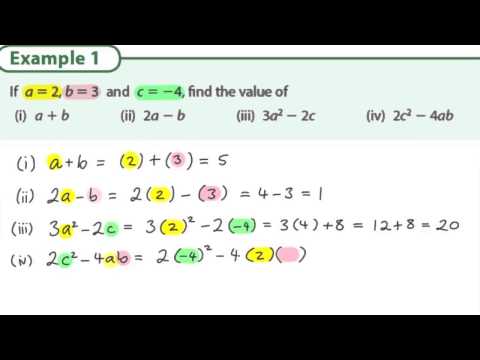 Video: Substitution into Expressions