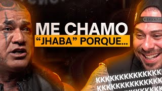Jhaba explica ORIGEM DE APELIDO e Léo Stronda RACHA DE RIR