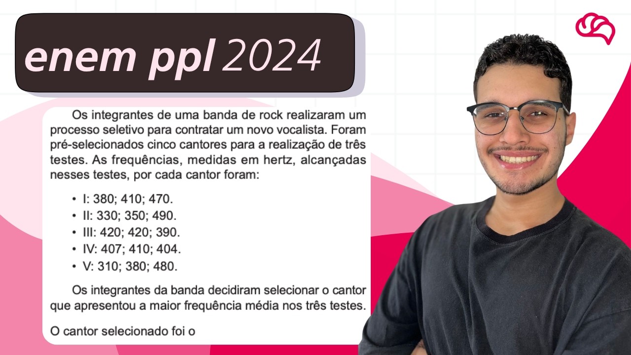 Resolução em Vídeo — Questão 137 ENEM 2024 PPL