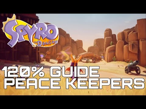 Spyro The Dragon (Reignited) 120% Guide PEACE KEEPERS (ALL GEMS, DRAGONS, EGGS...)