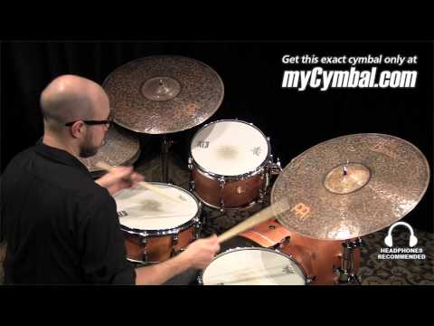 Meinl 22" Byzance Dark Extra Thin Ride Cymbal - Played by Gabriel Harris (LTD-B22DAETR-1082713S)