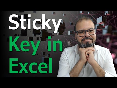 How to use Sticky Keys in Excel?