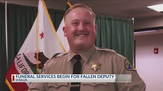 Funeral services begin for fallen Tulare County deputy