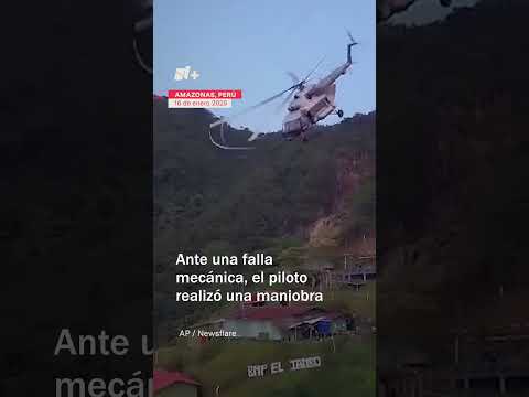 Maniobra heroica: Piloto salva a pasajeros cuando helicóptero se desplomó - N+ #Shorts