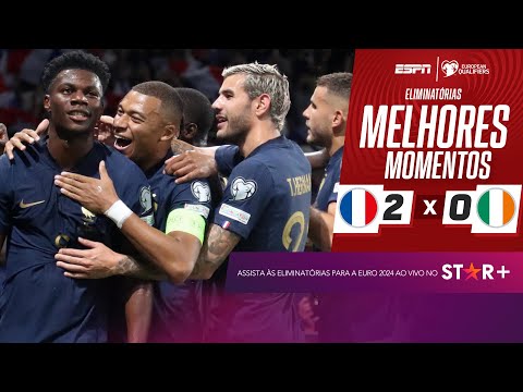 Gols e lances de França x Irlanda
