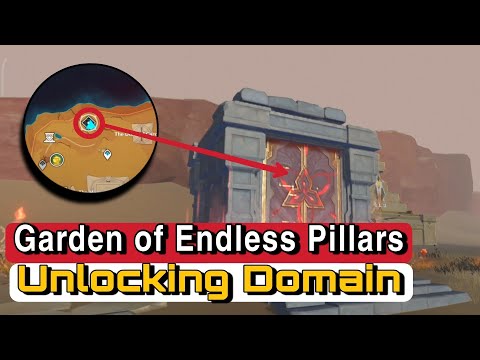 How to Unlock the Garden of Endless Pillars Domain near The Dune of Carouses [Genshin impact]