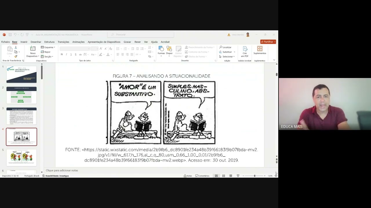 Aula 04 ARGUMENTAÇÃO NA PRAGMÁTICA
