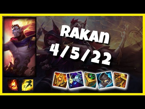 Rakan vs Bard EU Challenger SUPPORT (4/5/22) Gameplay Replay - Patch 10.23