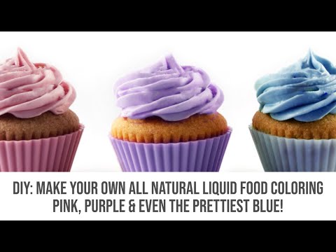 DIY: Make Your Own All Natural Liquid Food Coloring - Pink, Purple & Even the Prettiest Blue!