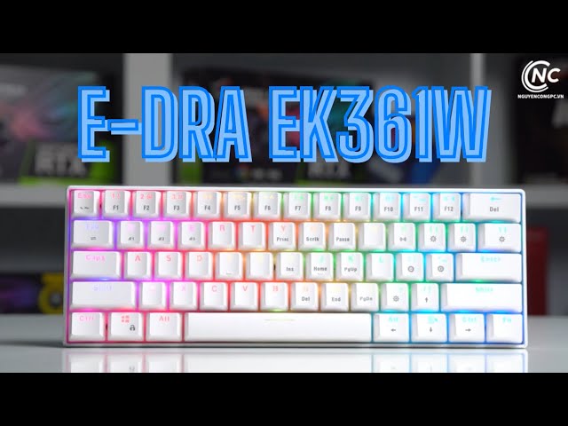 Bàn phím cơ E-Dra EK361W Black