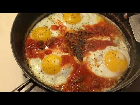 Crazy Cheap Steak with Eggs Ranchero & Mexicali Black Beans
