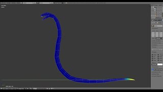Моделирование змеи в Блендере