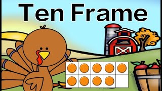 Thanksgiving: Ten Frame Subitizing: Math Brain Break