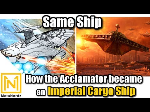 How the Empire Changed the Acclamator-class Assault Ship - Imperial Cargo Ship Explained - Star Wars