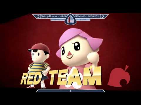 Sm4sh@Mines 40 - Fisting Koalas + Nite$ Vs. NS|Miiself + HLG|SAMFISH - Doubles Winners Finals