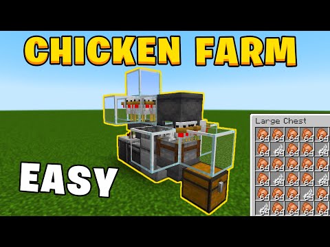 EASY Automatic Chicken Farm in Minecraft 1.21 Tutorial