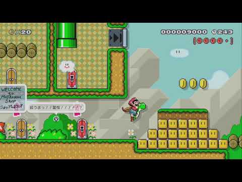 1-1 プリンの　はなぞの　Flower Garden by ローラン - Miiverse - SUPER MARIO MAKER - NO COMMENTARY 1bh