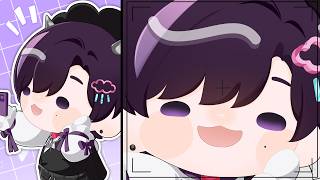 팔이 짧은 걸까 머리가 큰 걸까