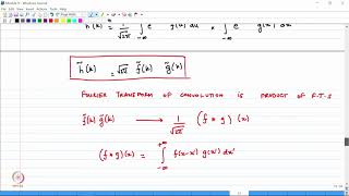 Lecture 42: Fourier Transforms and Partial Differential Equations