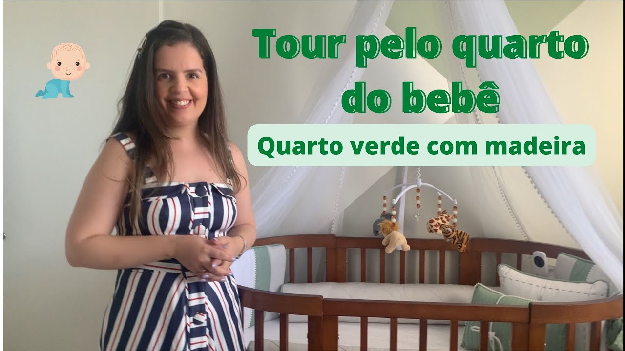 😍Tour pelo quarto do bebê - Quarto verde - Quarto de menino
