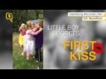 4 Year Old Boy Gets Kissed Wipes His Mouth Later