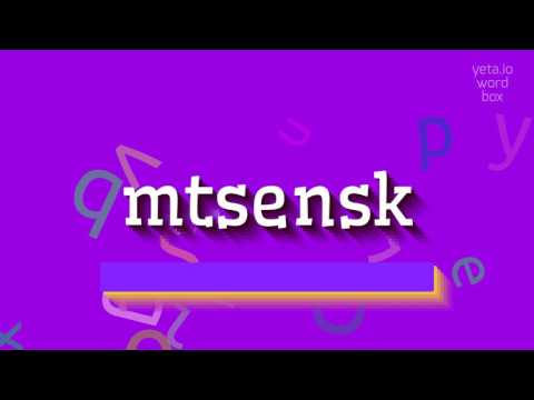How to say "mtsensk"! (High Quality Voices)