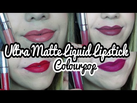 Haul + Review - Ultra Matte Liquid Lipstick - COLOURPOP / Kalipodecola Video