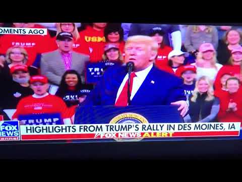 Tucker Carlson laughing about President Trump ripping on dumb democrats!!  RALLY IN IOWA MAGA 2020