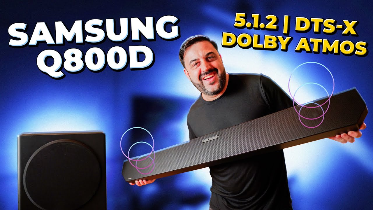Parece SOM DE CINEMA - Soundbar Samsung Q800D 5.1.2 com Dolby Atmos