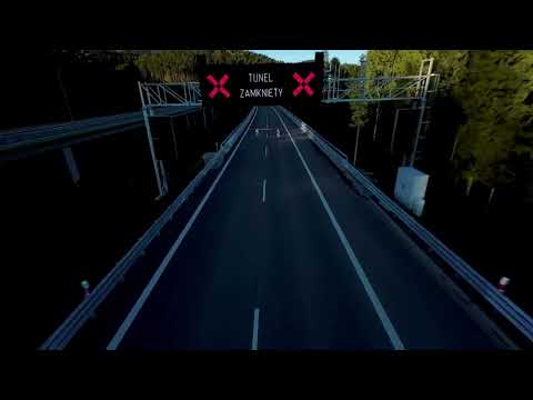 S1 Tunel Węgierska Górka - Cisiec z lotu ptaka