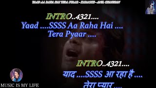 Yaad Aa Raha Hai Tera Pyar Karaoke With Scrolling 