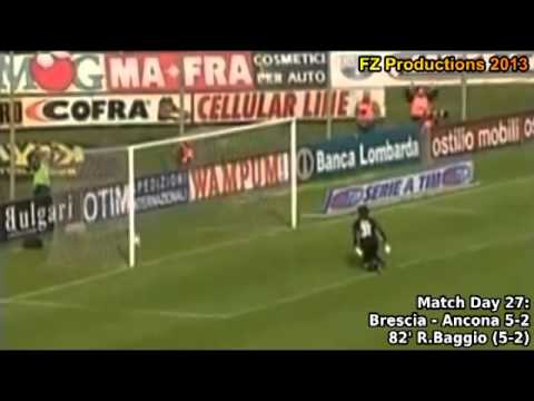 Serie A 2003-2004, day 27 Brescia - Ancona 5-2 (R.Baggio 2nd goal)