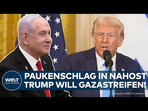 KRIEG IN NAHOST: Paukenschlag! Trump will Gazastreifen übernehmen - USA haben Palästinenser-Plan