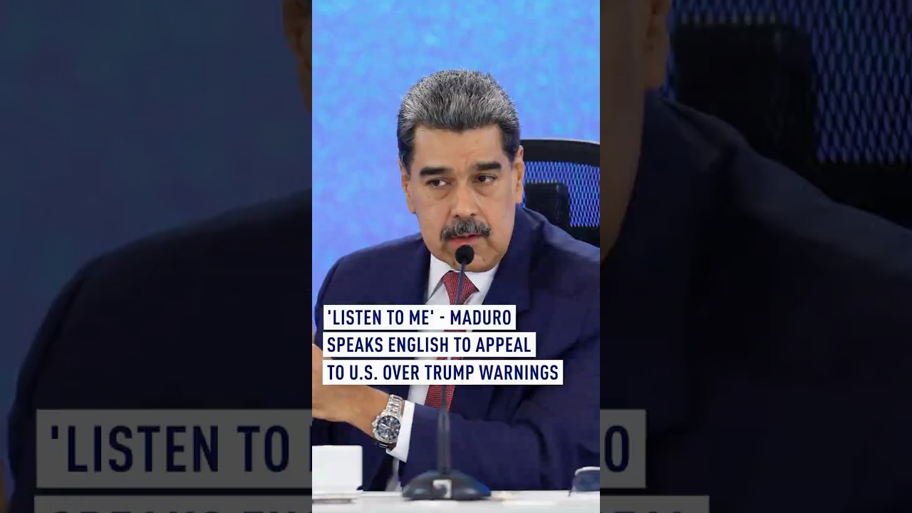 'Listen to me' - Maduro speaks English to appeal to U.S. over Trump warnings