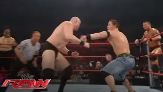 John Cena &amp; Randy Orton battle the entire Raw roster: Raw, March 17, 2008
