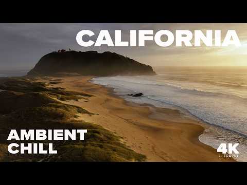 California Coastline in 4K | Big Sur to Newport Beach | Relaxing Ocean Therapy Film 🌊