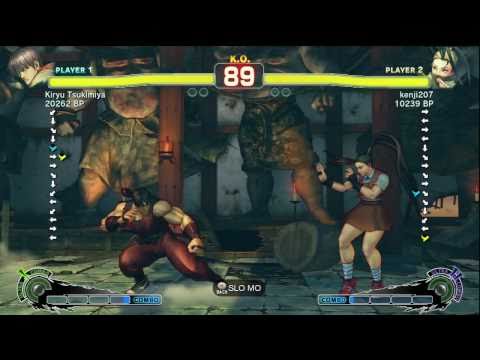 Kiryu Tsukimiya [Guy] vs kenji207 [Ibuki] SSF4 Japanese Online Ranked Matches - Xbox Live