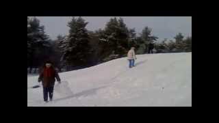 preview picture of video 'Катание с горы зимой, Гармония (Энергодар)'