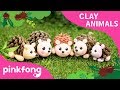 How To Make A Hedgehog With Clay Clay Animals DIY Animal Songs Pinkfong Clay Time