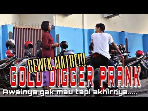 CEWEK MATRE!!! AWALNYA GAK MAU TAPI AKHIRNYA..... | GOLD DIGGER PRANK INDONESIA