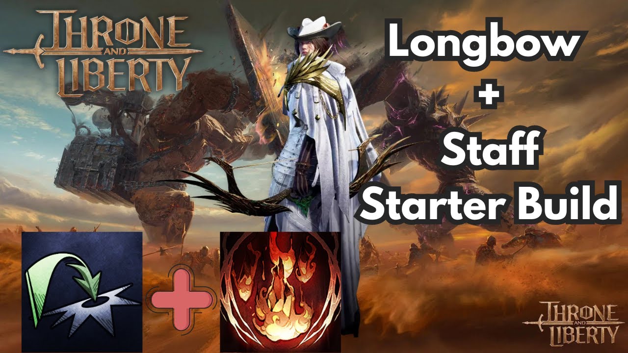 Throne and liberty - Guia de Longbow Staff! Build Inicial PERFEITA! Begginners guide