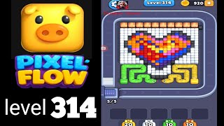 Pixelflow level 314 Guide Walkthrough Solution