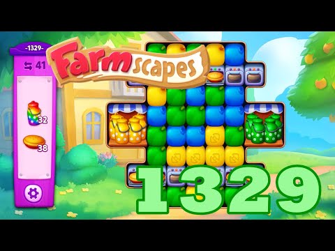Farmscapes Level 1329 HD Gameplay Walkthrough | 3 - match game | android | ios | pc | GameGo Game