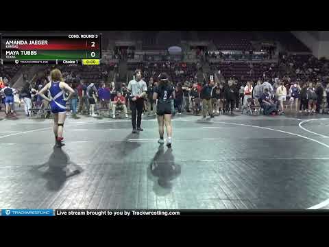 127 Lbs Cons. Round 3 - Maya Tubbs, Texas Vs Amanda Jaeger, Kansas D57d