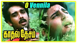 Kadhal Desam Tamil movie | scenes | O Vennila song | Vineeth and Abbas part ways | Vadivelu
