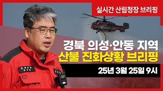 [#의성산불] 경북 의성·안동 산불상황 브리핑(25년 3월 25일 9시)