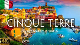 FLYING OVER CINQUE TERRE, ITALY 4K - Relaxing Music Along With Beautiful Nature Videos - 4K Video HD