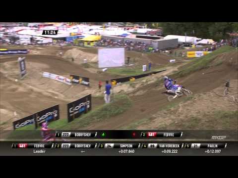 Romain Febvre and Evgeny Bobryshev battle MXGP of Lombardia 2015