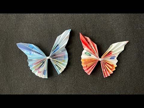 Geldscheine falten für Geldgeschenke🦋 Schmetterling 🦋einfach Geld falten zur Hochzeit & Geburtstag